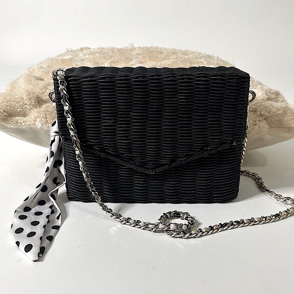 Zara Wicker Basket Messenger bag